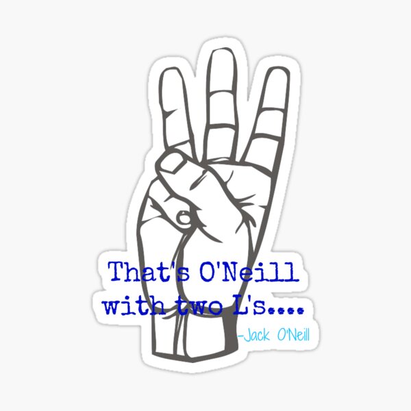 O'Neill with two L's... Sticker