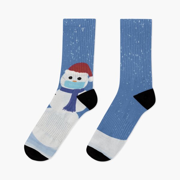 Item preview, Merry Quarantine Masked Snowmen designed and sold by ToriaScarlett.
