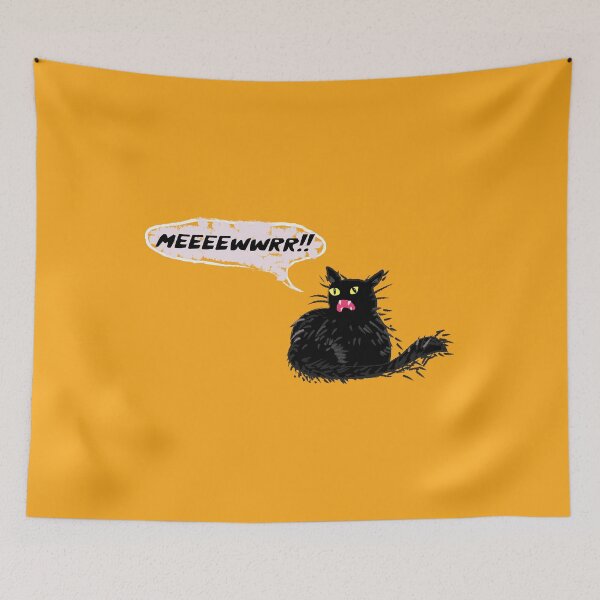 Item preview, Mean cat designed and sold by ClumsyClouds.
