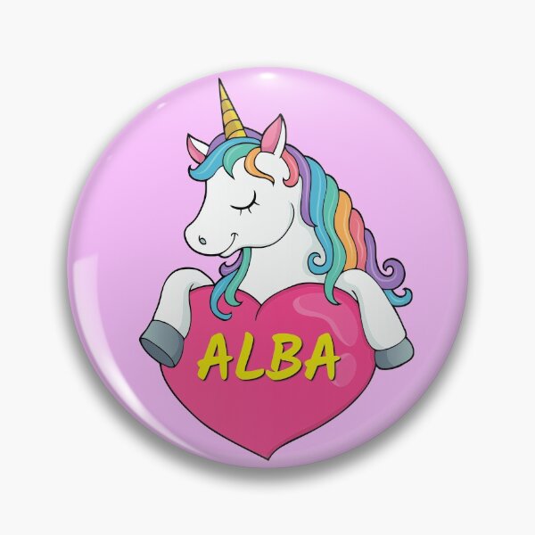 Item preview, Alba Personalized Cute Unicorn Heart designed and sold by Suphiss.