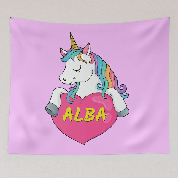 Item preview, Alba Personalized Cute Unicorn Heart designed and sold by Suphiss.