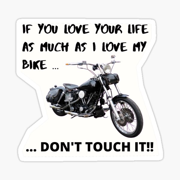 Touch My Bike Stickers for Sale