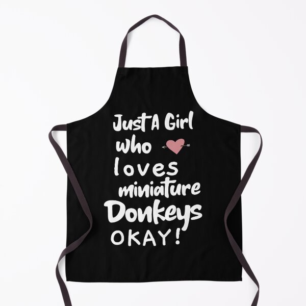Item preview, Just A Girl Who Loves Miniature Donkeys Okay designed and sold by Foggyprints.