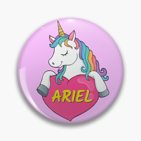 Item preview, Ariel Personalized Cute Unicorn Heart designed and sold by Suphiss.