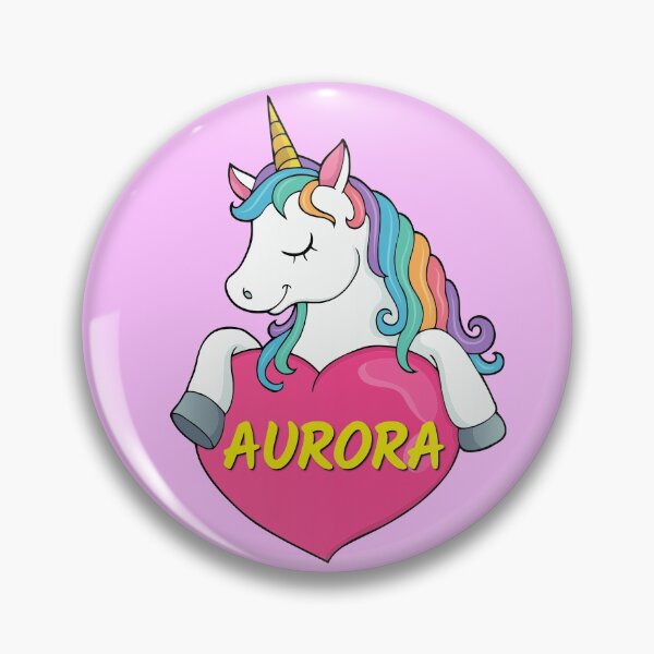 Item preview, Aurora Personalized Cute Unicorn Heart designed and sold by Suphiss.