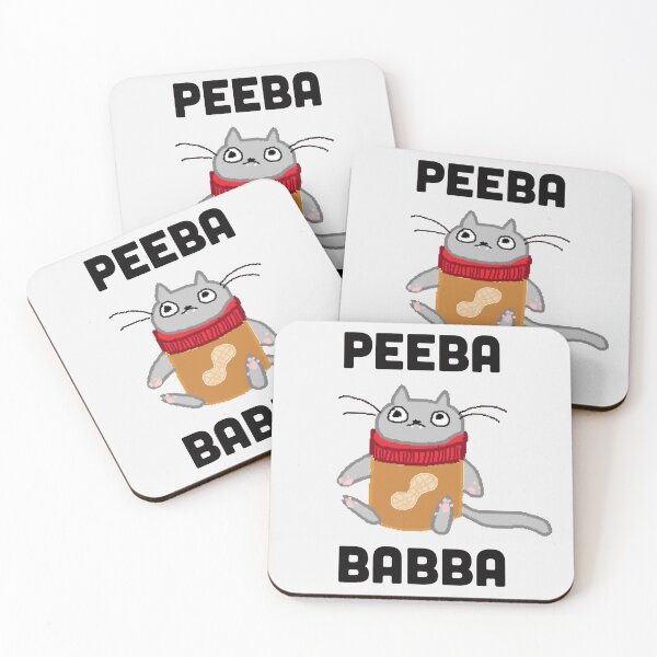peeba babba Coasters (Set of 4)