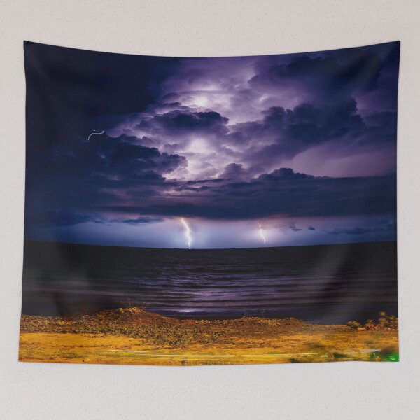 Item preview, purple  thunderstorm  designed and sold by nature scenerys.