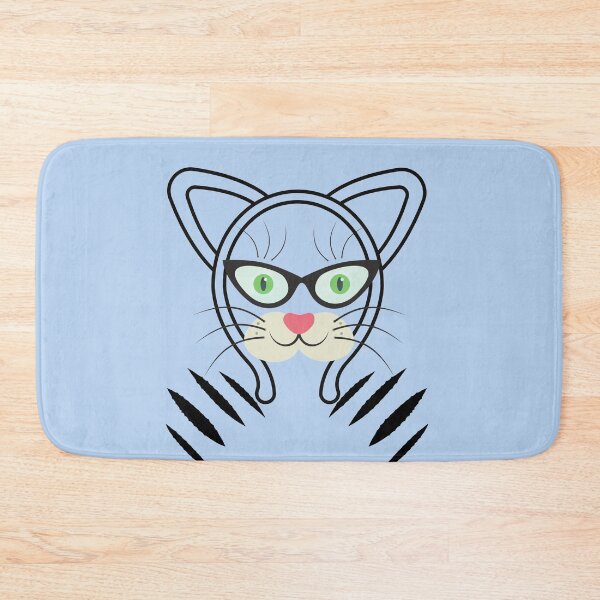 Item preview, The green-eyed cat wears glasses designed and sold by esm75.