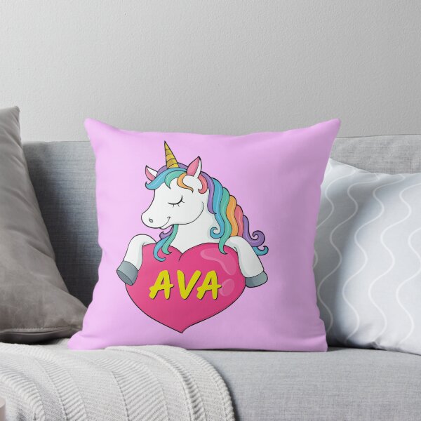 Item preview, Ava Personalized Cute Unicorn Heart designed and sold by Suphiss.
