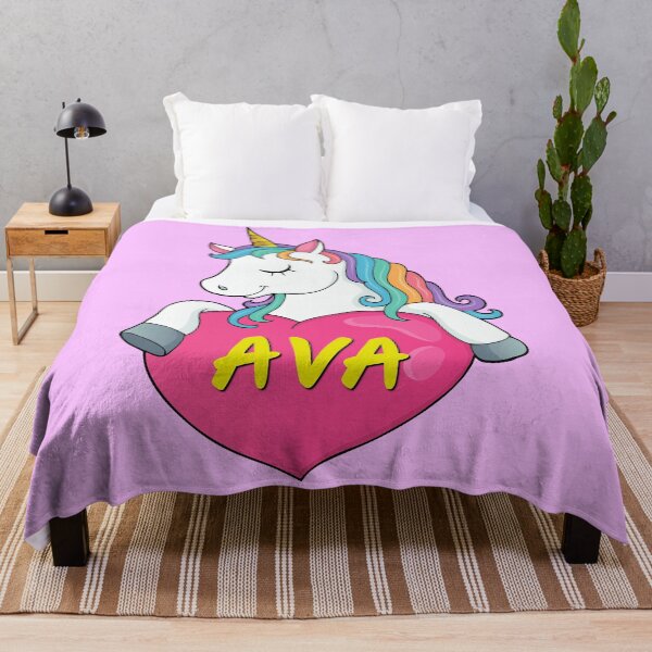 Item preview, Ava Personalized Cute Unicorn Heart designed and sold by Suphiss.