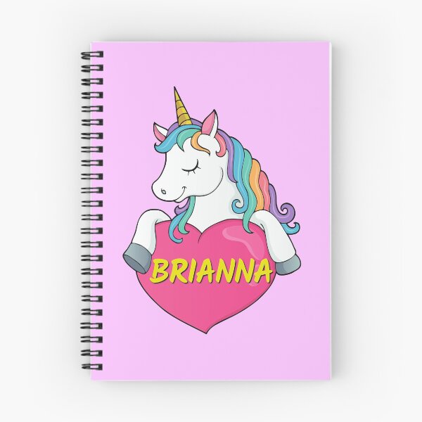 Item preview, Brianna Personalized Cute Unicorn Heart designed and sold by Suphiss.