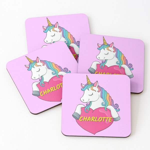Item preview, Charlotte Personalized Cute Unicorn Heart designed and sold by Suphiss.