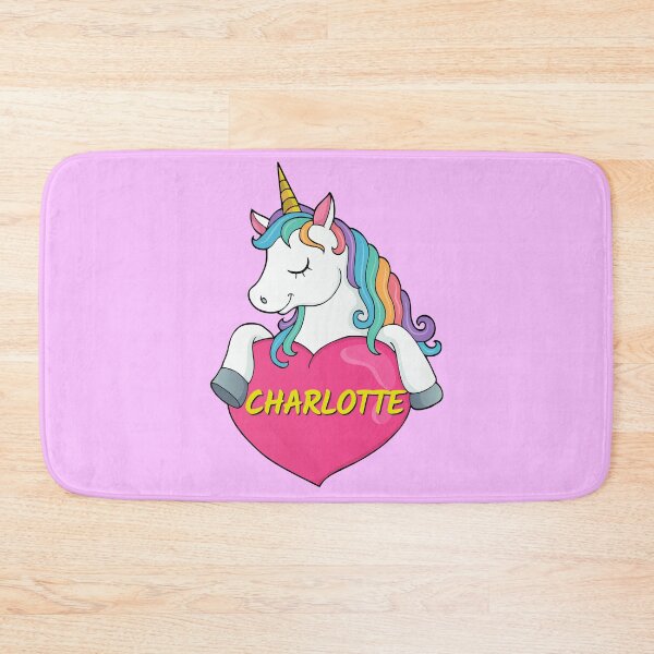 Item preview, Charlotte Personalized Cute Unicorn Heart designed and sold by Suphiss.