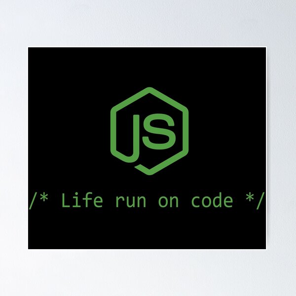 Artikel-Vorschau von Nodejs Programmers Gift - Leben läuft auf Code, designt und verkauft von sweetlord.