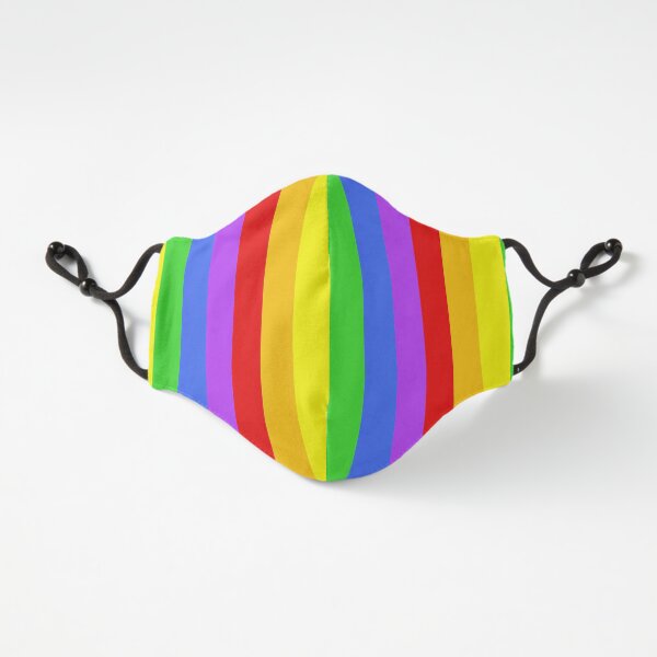 Rainbow Stripes Fitted 3-Layer