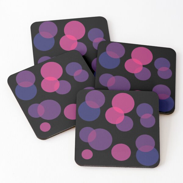 Item preview, Purple and pink circles merging pattern designed and sold by holdmypixels.