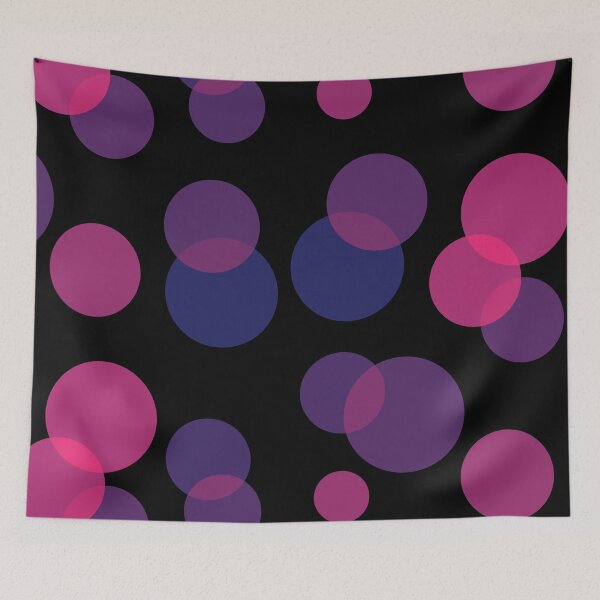 Item preview, Purple and pink circles merging pattern designed and sold by holdmypixels.
