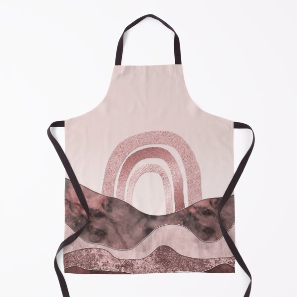 Item preview, Rose Gold Rainbow And Marble Gemstone Abstract Landscape designed and sold by artsandsoul.