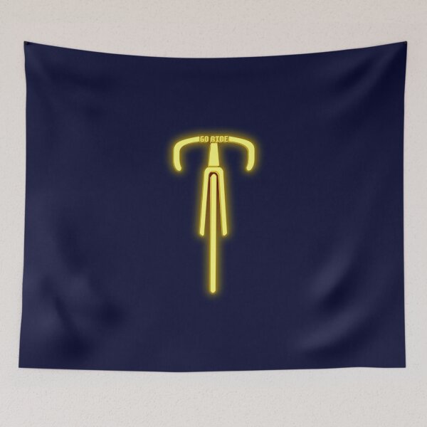 Item preview, Go Ride Your Bicycle Gold Neon Glow designed and sold by RabeDesigns.