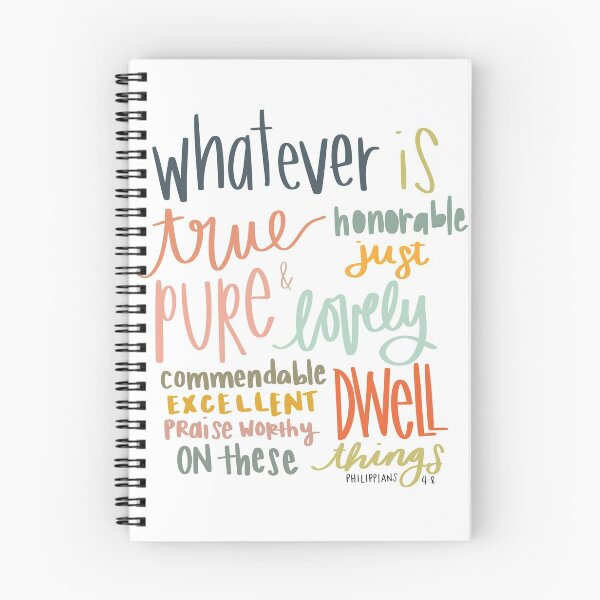 Item preview, Philippians 4:8 Bible verse quote designed and sold by swaygirls.