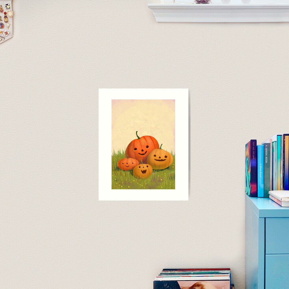 Halloween Pumpkin Family Art Print