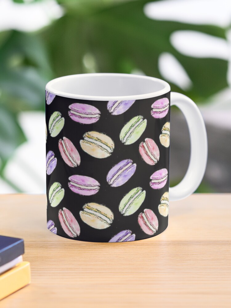 Thumbnail 1 of 6, Coffee Mug, Watercolour Macaroon Design designed and sold by Clare Walker.