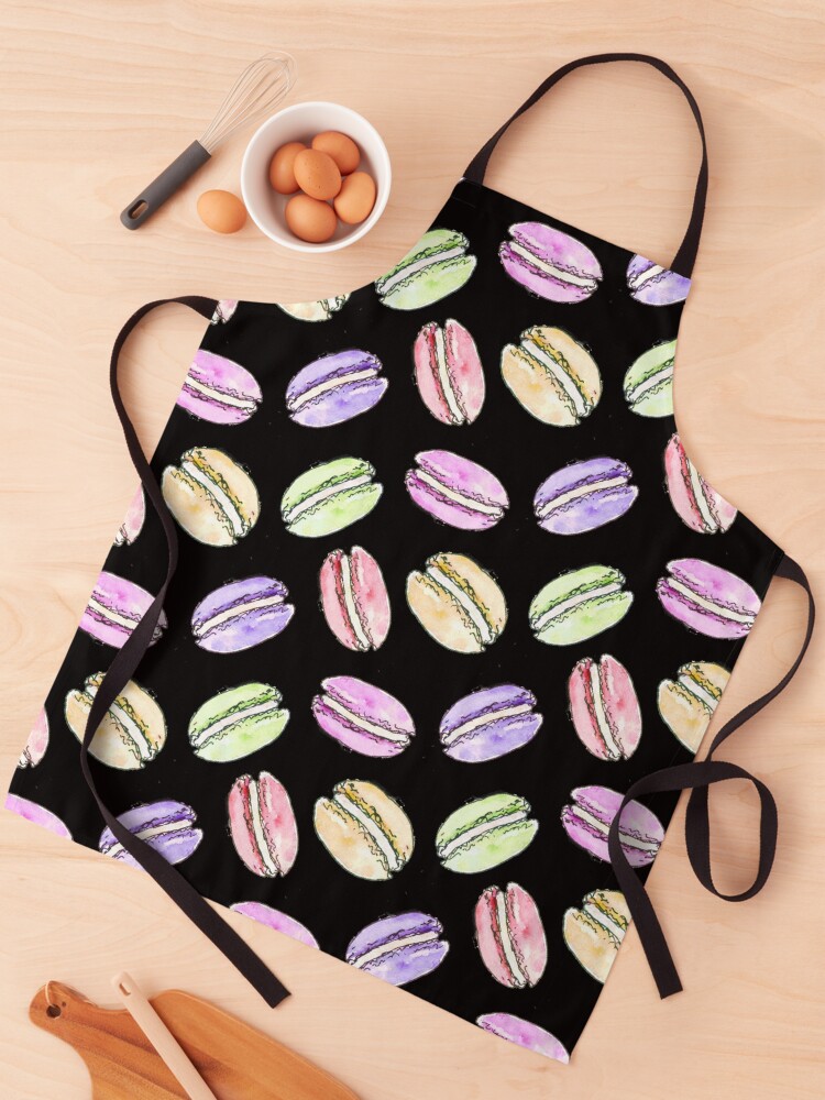 Thumbnail 1 of 6, Apron, Watercolour Macaroon Design designed and sold by Clare Walker.