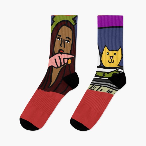 Item preview, Woman Yelling at Cat Memes Happy Holidays at Christmas designed and sold by ellenhenry.
