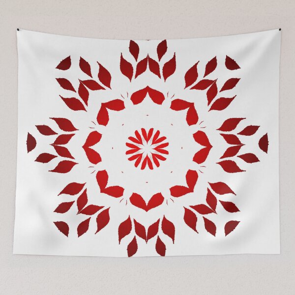 Item preview, Red Snowflake Mandala designed and sold by Sarah Krafft.