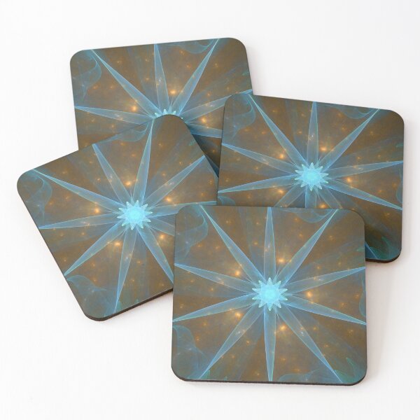 Item preview, Blue Star with Twinkle Golden Bronze Background designed and sold by IssyDesigns.