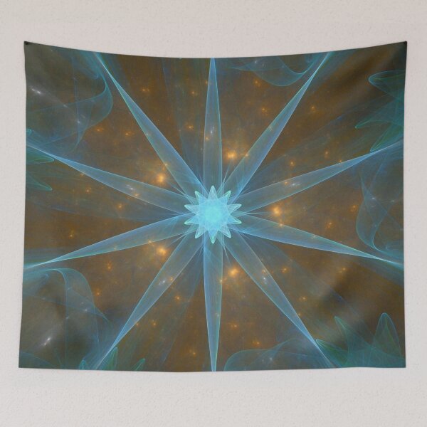 Item preview, Blue Star with Twinkle Golden Bronze Background designed and sold by IssyDesigns.