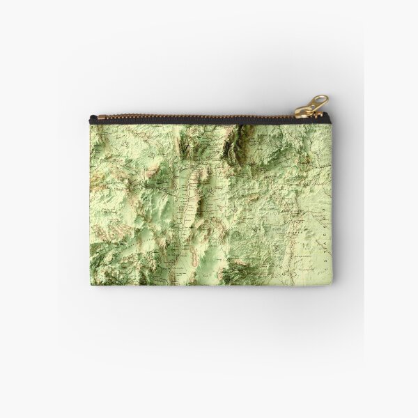 Item preview, 1867 New Mexico Relief Map digitally-rendered designed and sold by ThinkAboutMaps.