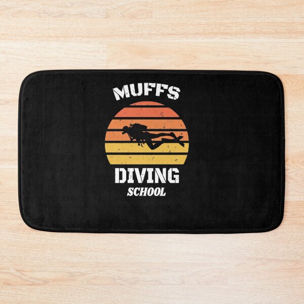 Item preview, We Go Down With Confidence Muffs Diving School  designed and sold by Run to Creations.