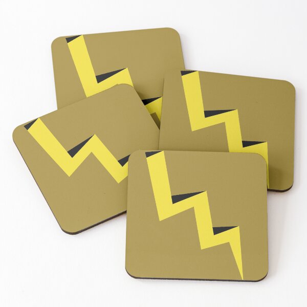 Item preview, Yellow lightning bolt with black shadow designed and sold by JoAnnFineArt.