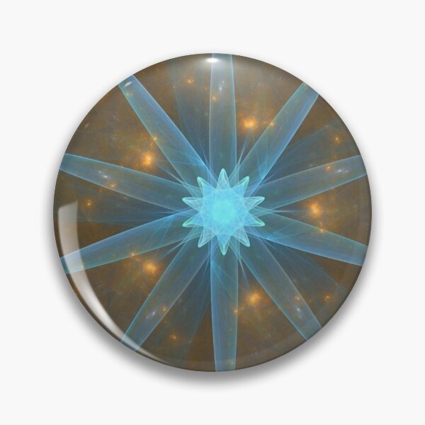 Item preview, Blue Star with Twinkle Golden Bronze Background designed and sold by IssyDesigns.