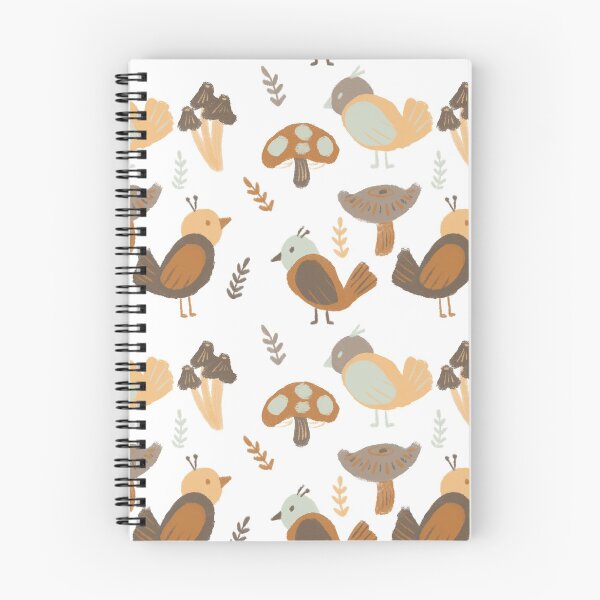 Item preview, Fall Mushroom Bird Pattern designed and sold by honeywheat.