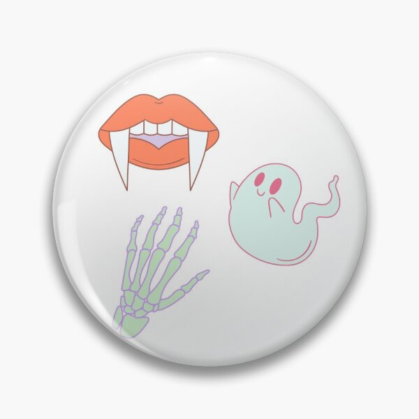 Item preview, Spooky Halloween Cute Ghost Vampire & Skeleton Pack designed and sold by BodhiCrave.