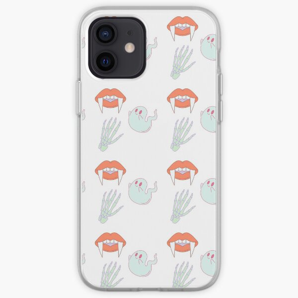 Spooky Halloween Cute Ghost Vampire & Skeleton Pack iPhone Soft Case