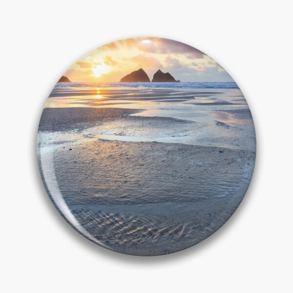Item preview, Setting Sun at Low Tide (Holywell Bay) designed and sold by bitm2007.