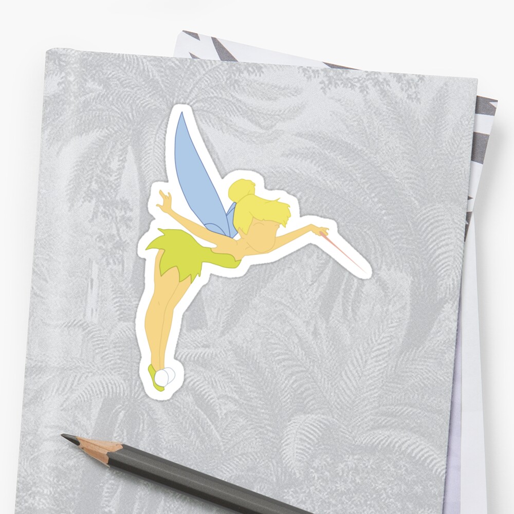 Tinkerbell Sticker By Royaldesign Redbubble 