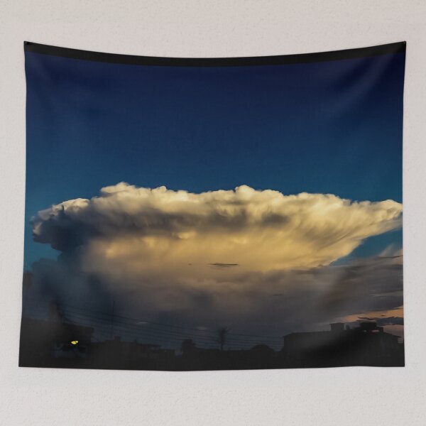 Item preview, huge cloud over the city at sunset designed and sold by ricobarinas.