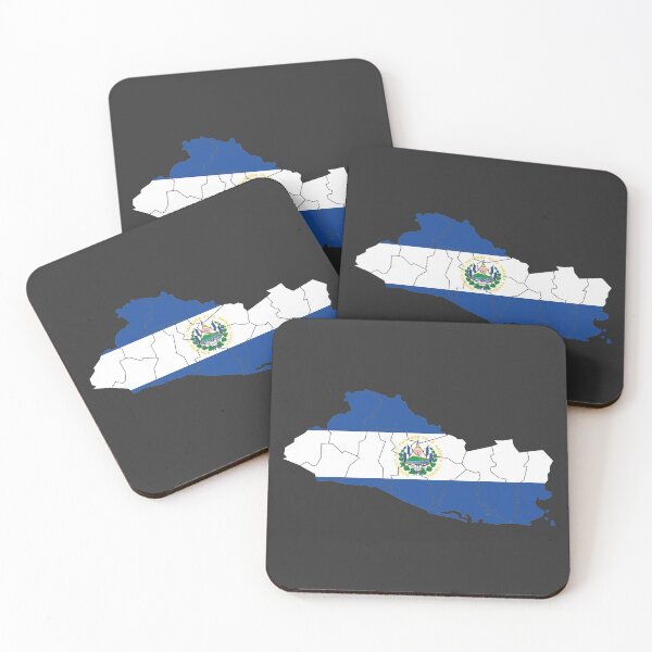 Item preview, El Salvador Flag Map with regions designed and sold by Alo.