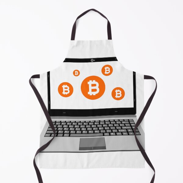 Item preview, realistic laptop vector illustration display bitcoin assets designed and sold by asep sarifudin.