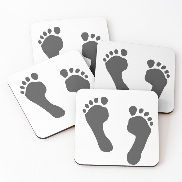 Item preview, Footprints grey  designed and sold by Tiny_things.