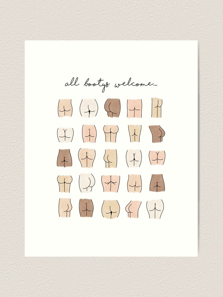 Alternate view of All Bootys Welcome Sign Art Print