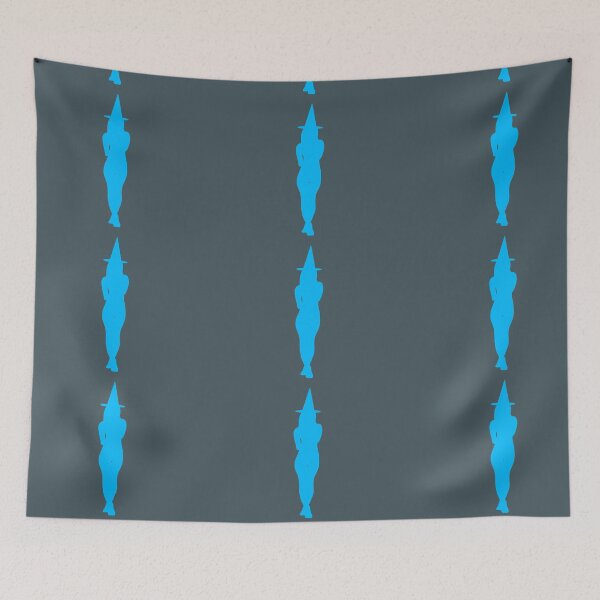 Item preview, Halloween witch electric blue sensual silhouette designed and sold by BV-creas.