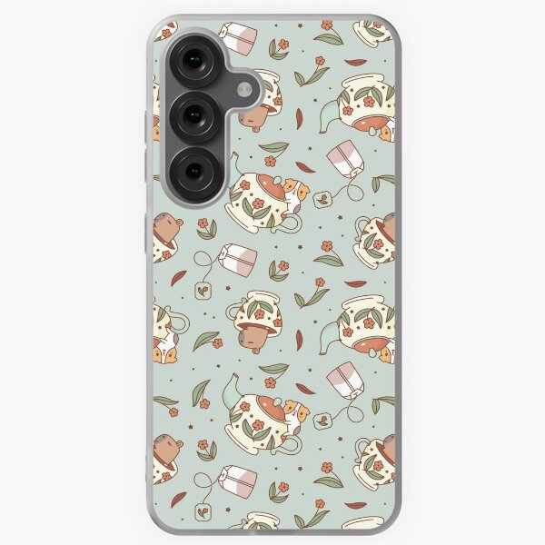 Item preview, Guinea pig and capybara Tea Party Pattern, Bubu and Moonch  designed and sold by Miri-Noristudio.