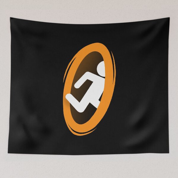 Item preview, Portal 2 Video Game - Funny Orange Teleport designed and sold by BlancaVidal.