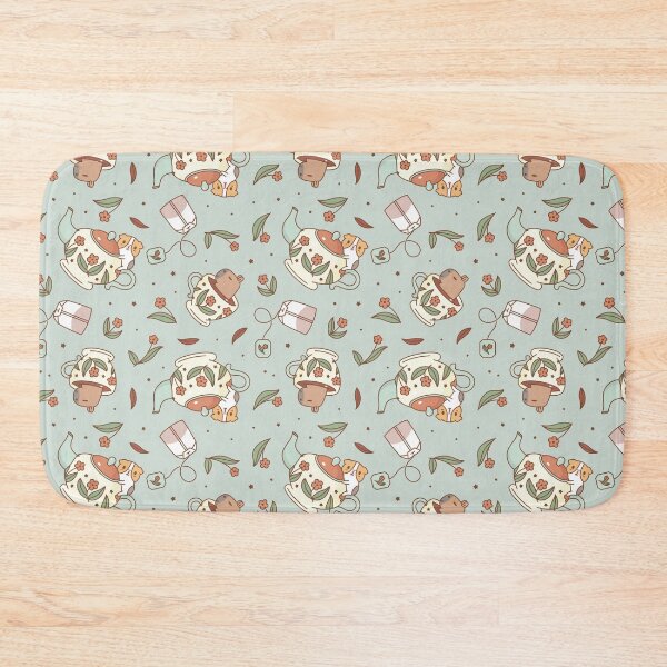 Item preview, Guinea pig and capybara Tea Party Pattern, Bubu and Moonch  designed and sold by Miri-Noristudio.