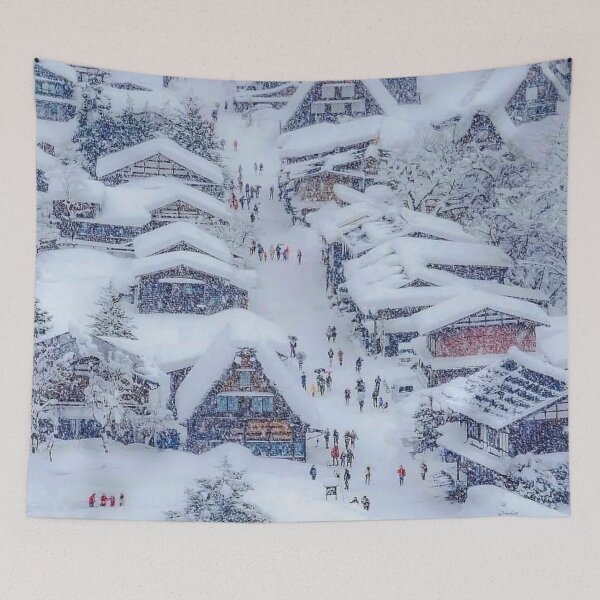 Item preview, The snowy village. designed and sold by Karine Dupras.